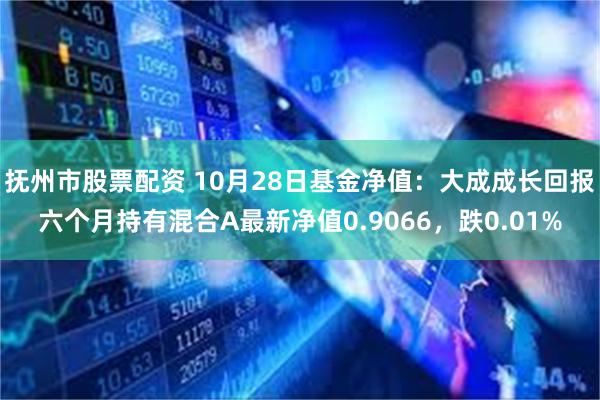 抚州市股票配资 10月28日基金净值：大成成长回报六个月持有混合A最新净值0.9066，跌0.01%